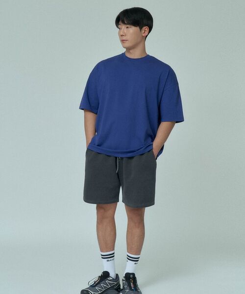 BATIP(バティップ)の「スーピマ無地セミオーバー半袖Tシャツブルー(Tシャツ/カットソー・メンズ・その他・MEDIUM/LARGE/X-LARGE/XX-LARGE)」の5枚目の写真