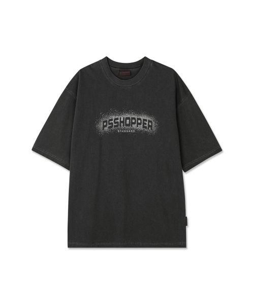 PSSHOPPER（ピーエスショッパ）の「スノープリンティング高密度半袖Tシャツ[ダークグレー]（Tシャツ/カットソー・メンズ・その他・MEDIUM/LARGE/X-LARGE）」の2枚目の写真