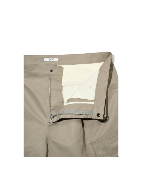 ZNO(ジーアンドオー)の「ナイロンベルト付きカーゴショートパンツ(ベージュ)(その他パンツ・メンズ・その他・LARGE/MEDIUM/SMALL)」の2枚目の写真