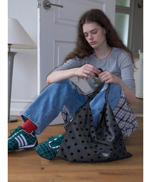 MAISON CREME（メゾンクレム）の「Topping Ecobag_Moss dot（エコバッグ/サブバッグ）」