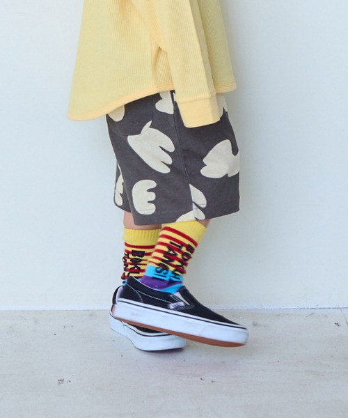 MARKEY'S（マーキーズ）の「ソウガラミニウラケワイドタックハーフパンツ（その他パンツ・キッズ・ブラック系その他/オレンジ系その他/ブルー系その他・80/90/100/110/120/130/140/150）」の10枚目の写真