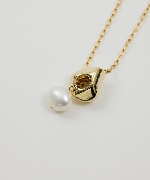 GALLARDAGALANTE（ガリャルダガランテ）の「パールメタルブロックネックレス（リング・レディース・ゴールド・FREE）」の6枚目の写真