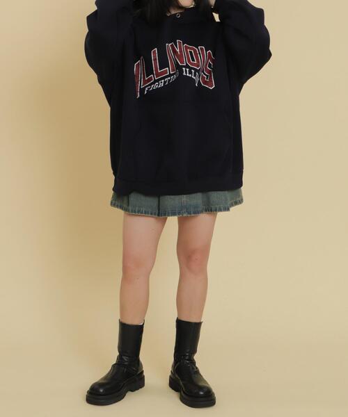 WOND(ウォンド)の「WOND/Illinoisビッグパーカー(パーカー・レディース・ネイビー/杢グレー・FREE)」の3枚目の写真