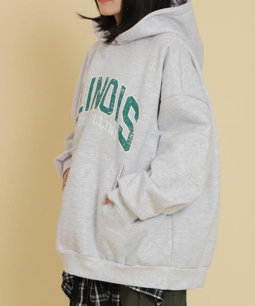 WOND(ウォンド)の「WOND/Illinoisビッグパーカー(パーカー・レディース・ネイビー/杢グレー・FREE)」の14枚目の写真