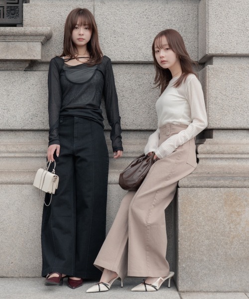 2way layered tops（ツーウェイレイヤードトップス）（Tシャツ