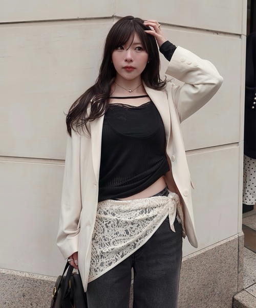 2way layered tops（ツーウェイレイヤードトップス）（Tシャツ