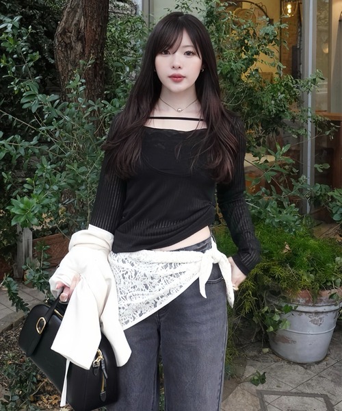 2way layered tops（ツーウェイレイヤードトップス）（Tシャツ