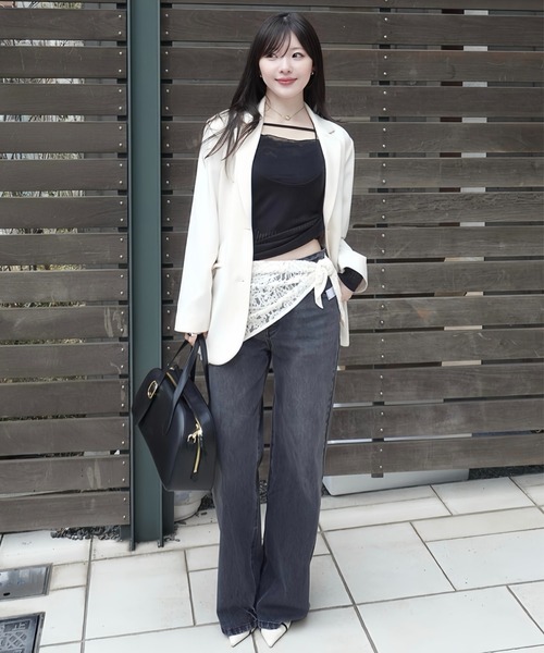 2way layered tops（ツーウェイレイヤードトップス）（Tシャツ