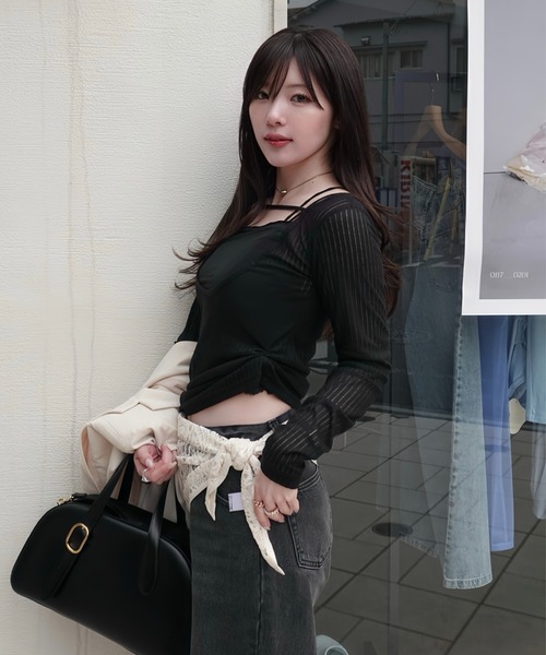 2way layered tops（ツーウェイレイヤードトップス）（Tシャツ