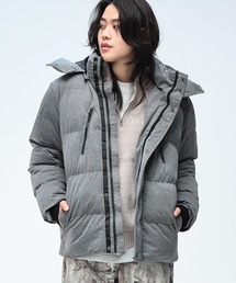 S＆SONS（エスアンドサンズ）の「S＆SONS (エスアンドサンズ) 杢ストレッチ フード着脱 フルジップ 中綿ジャケット（ダウンジャケット/コート）」