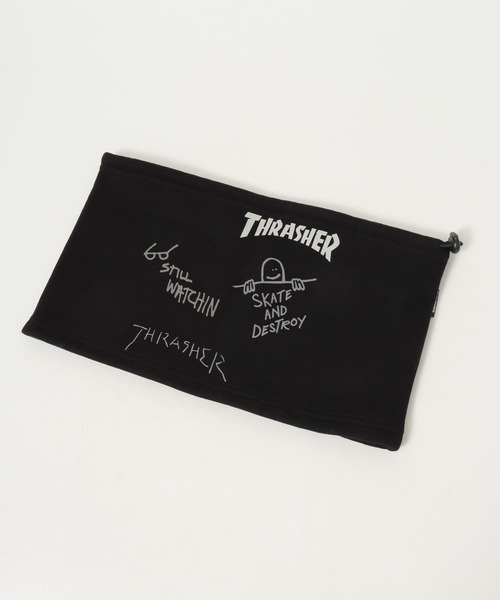 THRASHER(スラッシャー)の「THRASHER マルチロゴ スウェット ネックウォーマー ネックカバー 男女兼用(ネックウォーマー/スヌード・メンズ・チャコール/ブラック/グレー・FREE)」の22枚目の写真