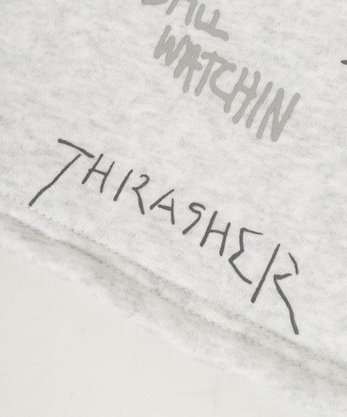 THRASHER(スラッシャー)の「THRASHER マルチロゴ スウェット ネックウォーマー ネックカバー 男女兼用(ネックウォーマー/スヌード・メンズ・チャコール/ブラック/グレー・FREE)」の7枚目の写真