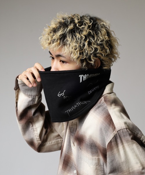 THRASHER(スラッシャー)の「THRASHER マルチロゴ スウェット ネックウォーマー ネックカバー 男女兼用(ネックウォーマー/スヌード・メンズ・チャコール/ブラック/グレー・FREE)」の16枚目の写真