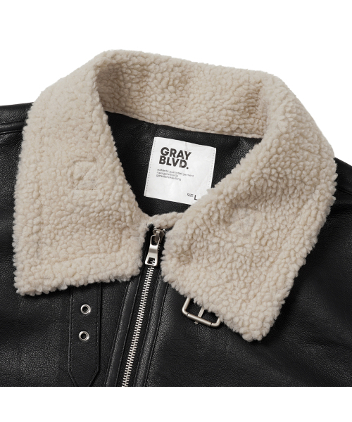 GRAYBLVD(グレイブラバット)の「ビーダブルユーシェアリングムートン GKDJP15 (ブラック)(ムートンコート・レディース・その他・MEDIUM/LARGE)」の4枚目の写真
