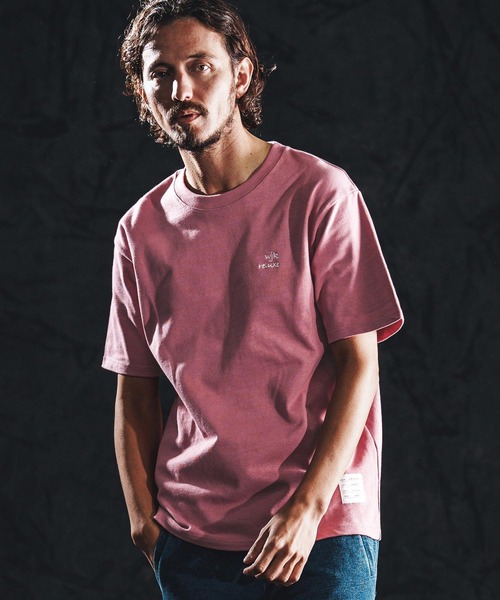 wjk reluxe(ダブルジェーケーリラックス)の「mt10165-heavy oz SS tee Tシャツ(WR26S-26)(Tシャツ/カットソー・メンズ・ブラック/スモークピンク/ホワイト・XL/L/M/S)」の3枚目の写真