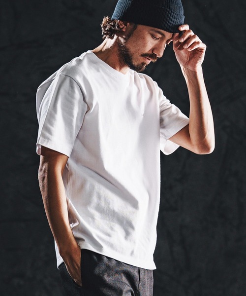 wjk reluxe(ダブルジェーケーリラックス)の「mt10165-heavy oz SS tee Tシャツ(WR26S-26)(Tシャツ/カットソー・メンズ・ブラック/スモークピンク/ホワイト・XL/L/M/S)」の6枚目の写真