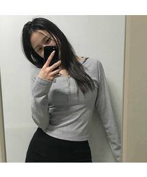 ヘンリーネックフードスティッチTシャツ[6色]