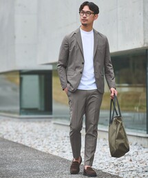 green label relaxing（グリーンレーベルリラクシング）の「【WEB限定】JUST fit ドライポリエステル ナロー セットアップ -吸水速乾-（セットアップ）」