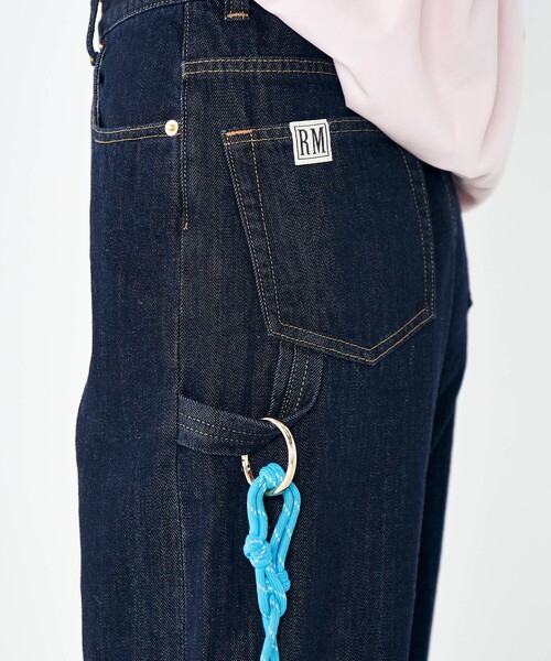 Rie Miller（リエミラー）の「【RM denim】45th limited editionﾛｰﾙｱｯﾌﾟｽﾄﾚｰﾄﾃﾞﾆﾑ(ｾﾙﾋﾞｯﾁ)（デニムパンツ・レディース・ネイビー・L/M/S/XS）」の5枚目の写真