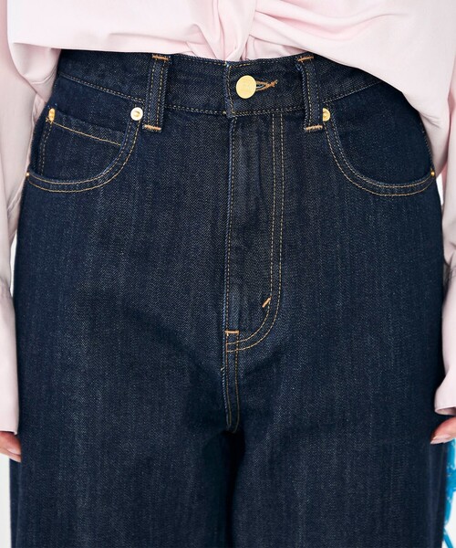 Rie Miller（リエミラー）の「【RM denim】45th limited editionﾛｰﾙｱｯﾌﾟｽﾄﾚｰﾄﾃﾞﾆﾑ(ｾﾙﾋﾞｯﾁ)（デニムパンツ・レディース・ネイビー・L/M/S/XS）」の7枚目の写真
