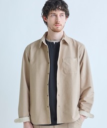 MEN'S BIGI | デニムジャージ シャツブルゾン<ストレッチ>(シャツ/ブラウス)