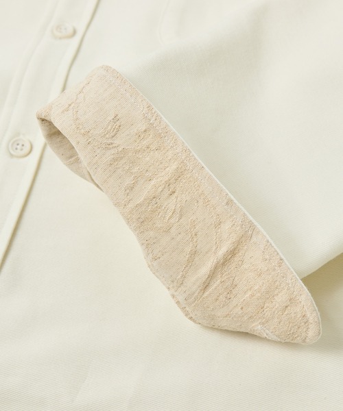 MEN'S BIGI(メンズビギ)の「デニムジャージ シャツブルゾン<ストレッチ>(シャツ/ブラウス・メンズ・ベージュ/ネイビー/ホワイト・02/01/04/03)」の13枚目の写真