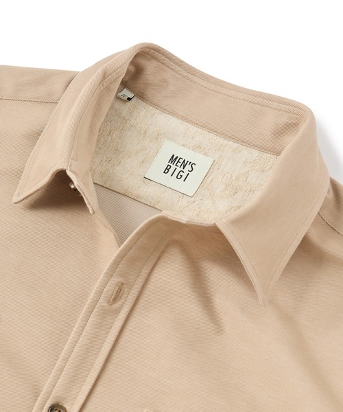 MEN'S BIGI(メンズビギ)の「デニムジャージ シャツブルゾン<ストレッチ>(シャツ/ブラウス・メンズ・ベージュ/ネイビー/ホワイト・02/01/04/03)」の14枚目の写真