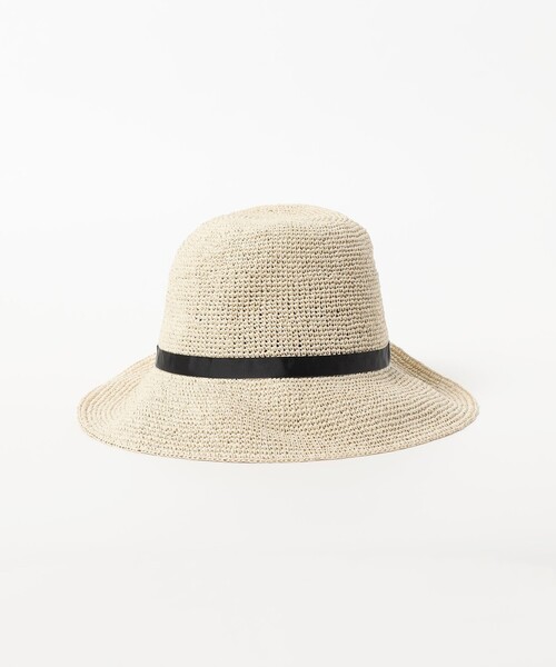 BEAMS HEART(ビームスハート)の「ペーパー リボン ハット(ハット・レディース・ナチュラル/ブラウン/ベージュ・ONE SIZE)」の8枚目の写真