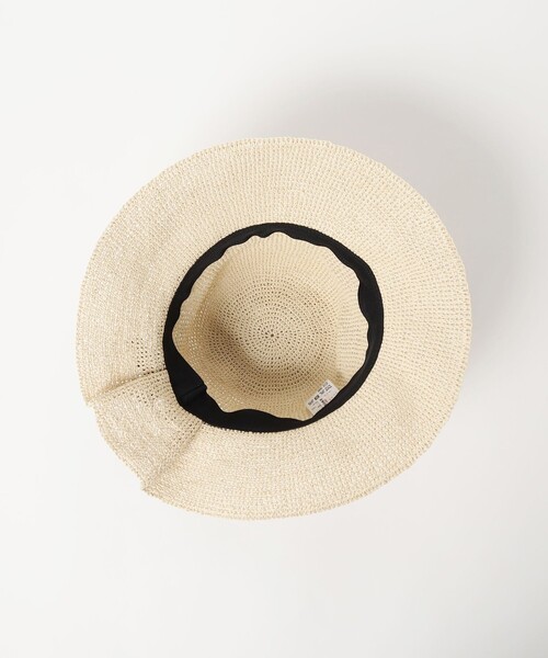 BEAMS HEART(ビームスハート)の「ペーパー リボン ハット(ハット・レディース・ナチュラル/ブラウン/ベージュ・ONE SIZE)」の11枚目の写真