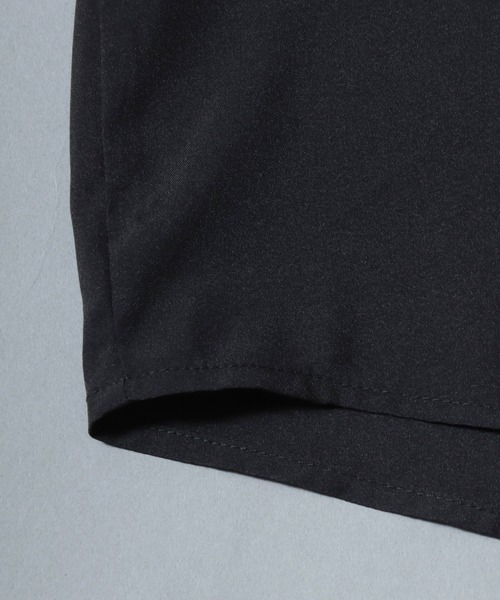 ANPAS（アンパス）の「Embroidered-Collar Long-Sleeve Shirt/襟花刺繍 長袖シャツ メンズ ストレッチ きれいめシャツ モノトーン（シャツ/ブラウス・メンズ・ブラック/ホワイト・L/M）」の10枚目の写真