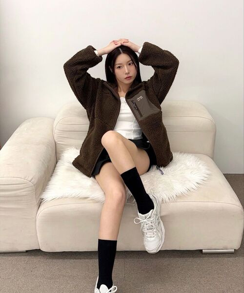 JEEP(ジープ)の「2WAY 1941 シェルパ ボアジャケット ジップアップ (JR5TZU095BR)(その他アウター・レディース・その他・SMALL/MEDIUM/LARGE/X-LARGE/2XL)」の2枚目の写真