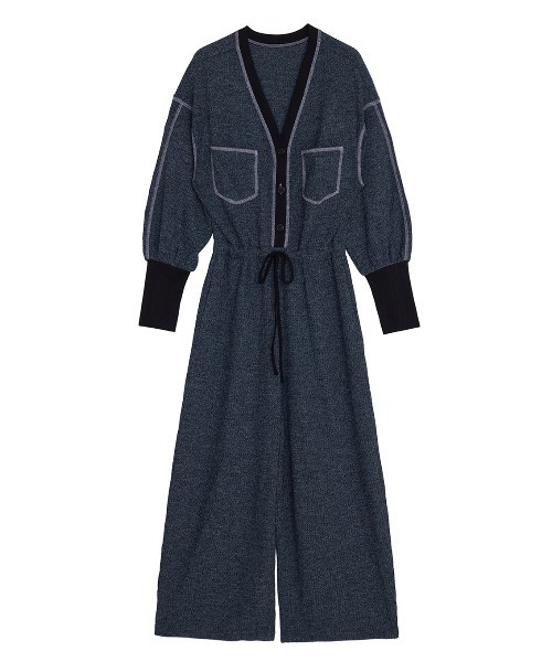 ELCHELE(エルチェレ)の「WAFFLE WEAVE JUMPSUIT(つなぎ/オールインワン・レディース・カーキ/ブルー・36/38)」の20枚目の写真
