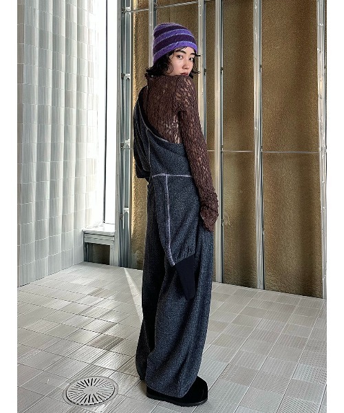 ELCHELE(エルチェレ)の「WAFFLE WEAVE JUMPSUIT(つなぎ/オールインワン・レディース・カーキ/ブルー・36/38)」の16枚目の写真