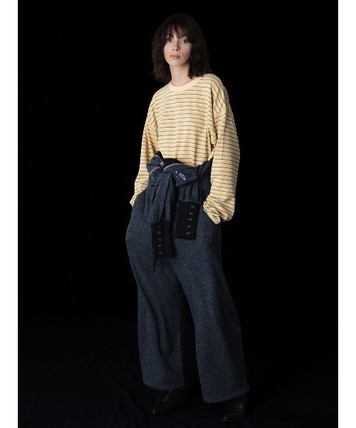 ELCHELE(エルチェレ)の「WAFFLE WEAVE JUMPSUIT(つなぎ/オールインワン・レディース・カーキ/ブルー・36/38)」の7枚目の写真