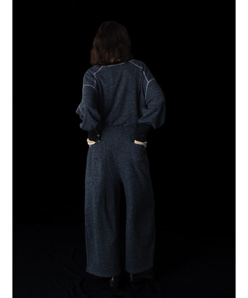 ELCHELE(エルチェレ)の「WAFFLE WEAVE JUMPSUIT(つなぎ/オールインワン・レディース・カーキ/ブルー・36/38)」の6枚目の写真