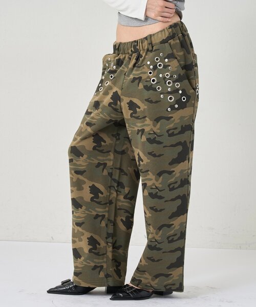 WHO'S WHO gallery(フーズフーギャラリー)の「EYELET SWEAT PANT(スウェットパンツ・レディース・ブラック/グレー/ライトグレー/カーキ・SMALL/MEDIUM)」の22枚目の写真