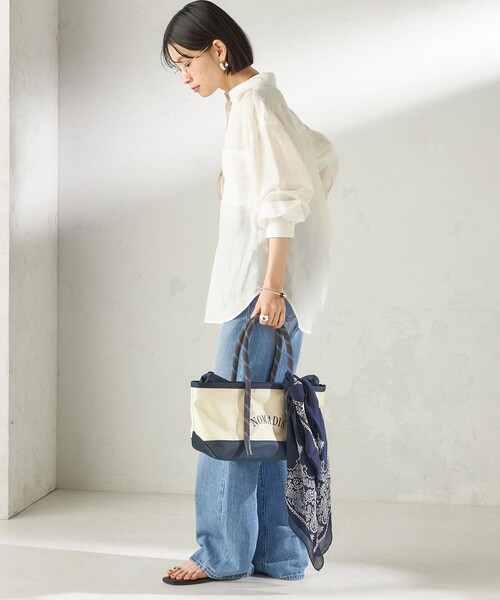 NOMADIS（ノマディス）の「【一部SHIPS別注】NOMADIS: CITY TREK（トートバッグ・レディース・ブラック/ネイビー・ONE SIZE）」の6枚目の写真