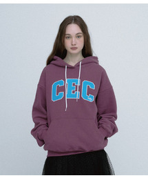 CEC ARCH LOGO フードパーカー (パープル/裏起毛)