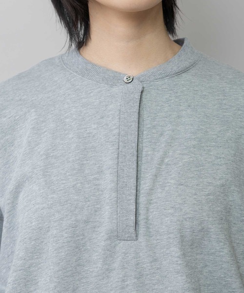 Munich（ミューニック）の「【接触冷感】ヴィンテージジャージ×ストライププルオーバー（Tシャツ/カットソー・レディース・ホワイト/ブラック/グレー・FREE）」の10枚目の写真