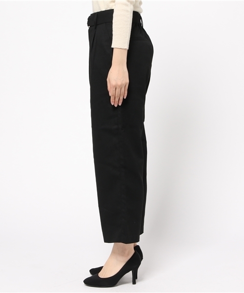 Discoat Parisien（ディスコートパリシアン）の「起毛ベルト付ワイドクロップドパンツ（その他パンツ・レディース・グレー/ネイビー/ブラック・SMALL/LARGE/MEDIUM）」の10枚目の写真