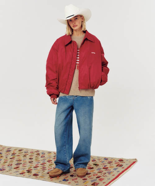 MOODBETTER(ムード ベター)の「OVERSIZED BOMBER JACKET RED(ブルゾン・レディース・その他・FREE)」の3枚目の写真