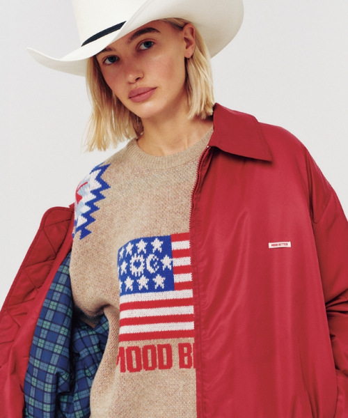 MOODBETTER(ムード ベター)の「OVERSIZED BOMBER JACKET RED(ブルゾン・レディース・その他・FREE)」の4枚目の写真