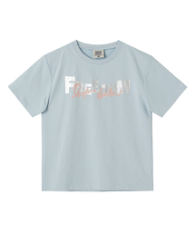 DGDP FREEDOMセミクロップ半袖Tシャツスカイブルー