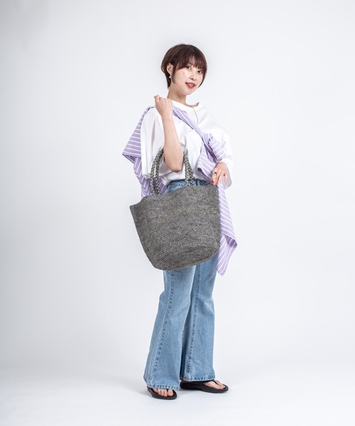 Rivel(リヴェル)の「【MOO CHUU】トングサンダル PVC 厚底 ビーチサンダル ビーサン(サンダル・レディース・ブラック×ブラック/ホワイト×ブラック・38/37/36)」の9枚目の写真