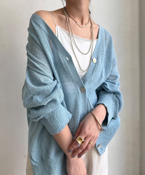 DouDou(ドゥドゥ)の「カップ付キャミ(Tシャツ/カットソー・レディース・ブラック/オフホワイト・FREE)」の9枚目の写真
