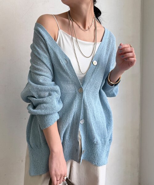 DouDou(ドゥドゥ)の「カップ付キャミ(Tシャツ/カットソー・レディース・ブラック/オフホワイト・FREE)」の10枚目の写真