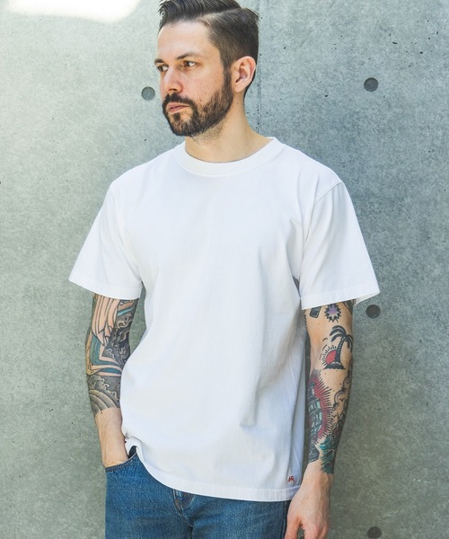 MR.OLIVE（ミスターオリーブ）の「USED DYED HEAVY COTTON / 2-PACK T-SHIRT /M261126（Tシャツ/カットソー・メンズ・ブラック系その他/ホワイト系その他2/ホワイト系その他4/ホワイト系その他/ホワイト系その他3・MEDIUM/LARGE）」の7枚目の写真