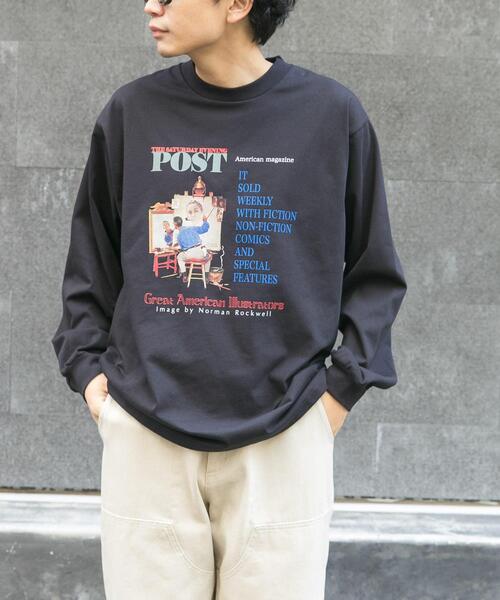 FORK&SPOON（フォークアンドスプーン）の「FORK&SPOON　グラフィックプリントロングスリーブTシャツ（Tシャツ/カットソー・メンズ・オフホワイト/ブラック・4/5）」の11枚目の写真