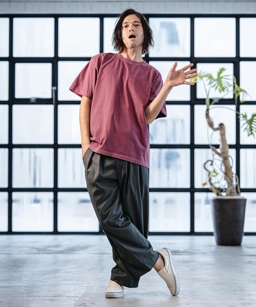 CAMBIO（カンビオ）の「mp14519- TR Two Tuck Pants テーパードパンツ(AI-261-009)（スラックス・メンズ・ブラック/グレー・S/M/L）」の10枚目の写真