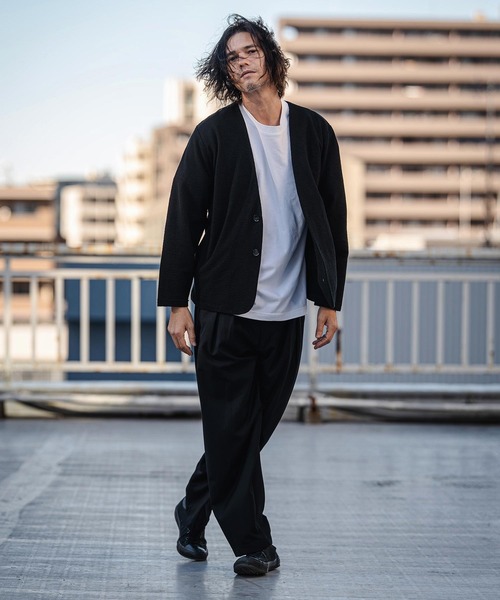 CAMBIO（カンビオ）の「mp14519- TR Two Tuck Pants テーパードパンツ(AI-261-009)（スラックス・メンズ・ブラック/グレー・S/M/L）」の15枚目の写真